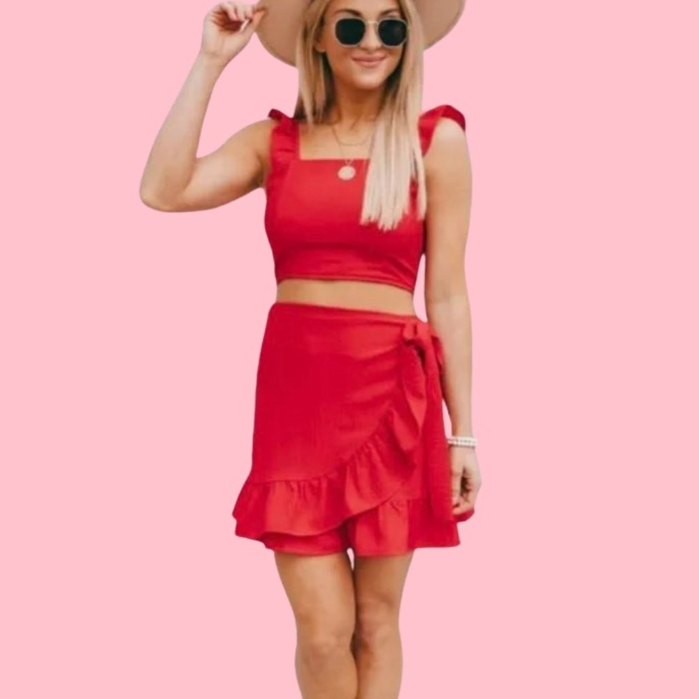 Pink Lily - Meant to Be Two. Matching set in Red. New without tags. Never worn.